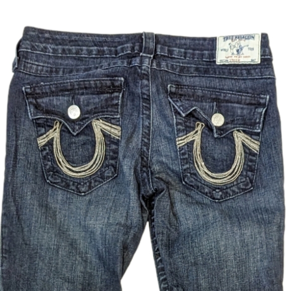 TRUE Religion straight seat blue jeans size 29 - Picture 5 of 14